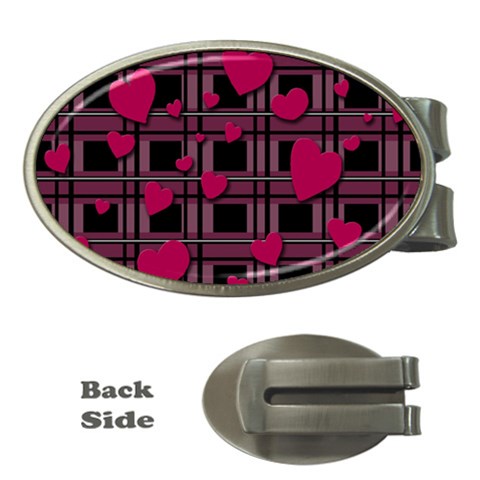 Harts pattern Money Clips (Oval)  from ArtsNow.com Front