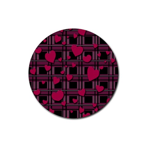Harts pattern Rubber Coaster (Round)  from ArtsNow.com Front