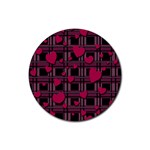 Harts pattern Rubber Coaster (Round) 