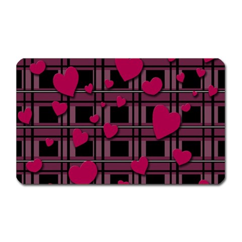 Harts pattern Magnet (Rectangular) from ArtsNow.com Front