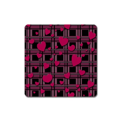 Harts pattern Square Magnet from ArtsNow.com Front