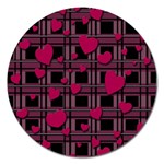 Harts pattern Magnet 5  (Round)