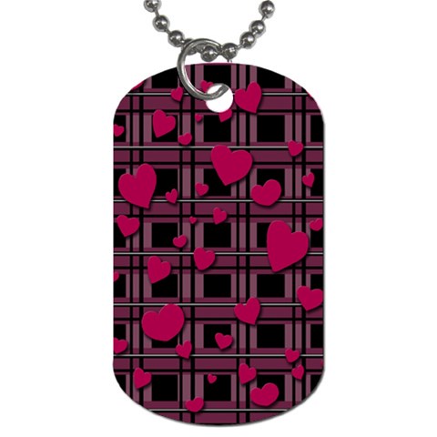 Harts pattern Dog Tag (One Side) from ArtsNow.com Front