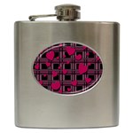 Harts pattern Hip Flask (6 oz)