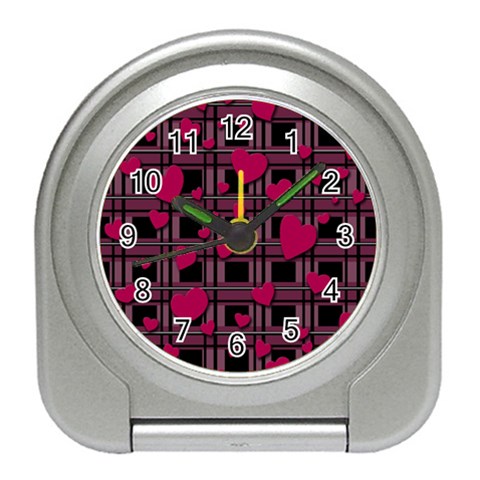 Harts pattern Travel Alarm Clocks from ArtsNow.com Front