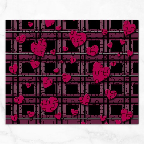 Harts pattern Rectangular Jigsaw Puzzl from ArtsNow.com Front