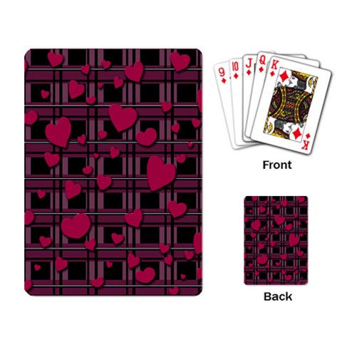 Harts pattern Playing Card from ArtsNow.com Back