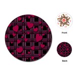 Harts pattern Playing Cards (Round) 