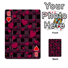 Harts pattern Playing Cards 54 Designs  from ArtsNow.com Front - Heart8