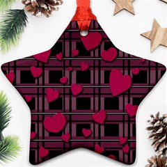 Harts pattern Star Ornament (Two Sides)  from ArtsNow.com Front