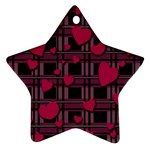 Harts pattern Star Ornament (Two Sides) 