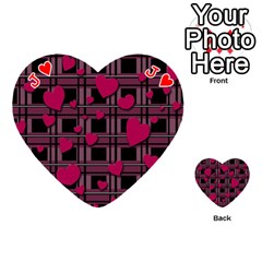 Jack Harts pattern Playing Cards 54 (Heart)  from ArtsNow.com Front - HeartJ