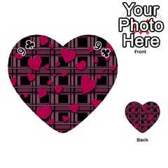 Harts pattern Playing Cards 54 (Heart)  from ArtsNow.com Front - Club9