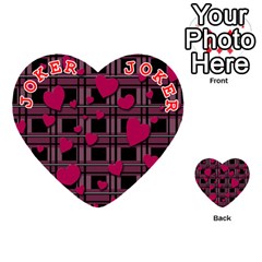 Harts pattern Playing Cards 54 (Heart)  from ArtsNow.com Front - Joker2