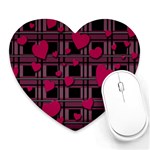 Harts pattern Heart Mousepads