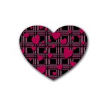 Harts pattern Rubber Coaster (Heart) 