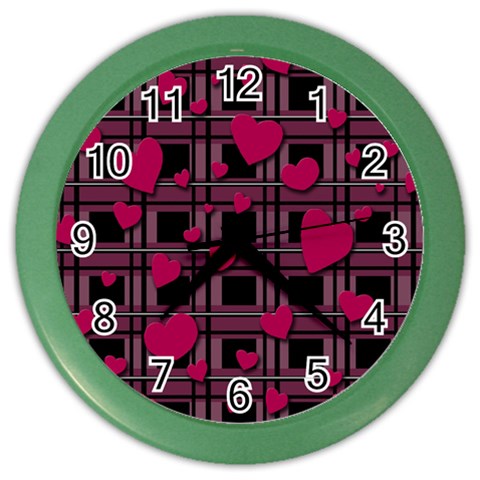 Harts pattern Color Wall Clocks from ArtsNow.com Front