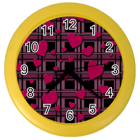 Harts pattern Color Wall Clocks from ArtsNow.com Front