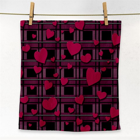 Harts pattern Face Towel from ArtsNow.com Front