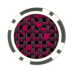 Harts pattern Poker Chip Card Guards (10 pack)  from ArtsNow.com Front