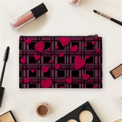 Harts pattern Cosmetic Bag (Medium)  from ArtsNow.com Back