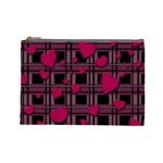 Harts pattern Cosmetic Bag (Large) 