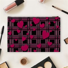 Harts pattern Cosmetic Bag (Large)  from ArtsNow.com Back