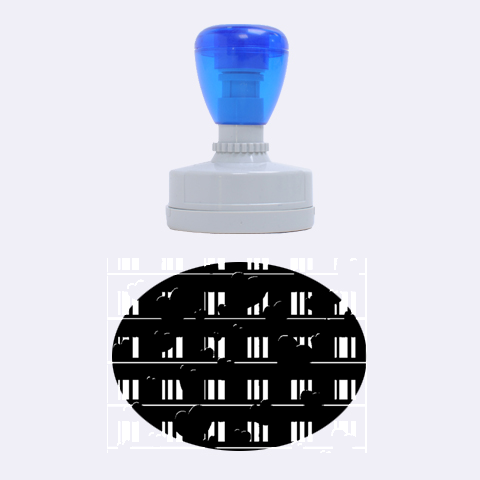 Harts pattern Rubber Oval Stamps from ArtsNow.com 1.88 x1.37  Stamp