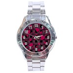 Harts pattern Stainless Steel Analogue Watch