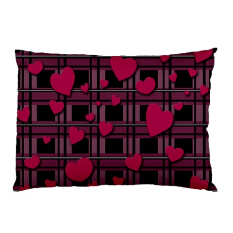 Harts pattern Pillow Case (Two Sides) from ArtsNow.com Front