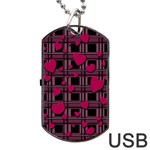 Harts pattern Dog Tag USB Flash (One Side)