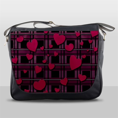 Harts pattern Messenger Bags from ArtsNow.com Front