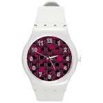 Harts pattern Round Plastic Sport Watch (M)