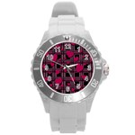 Harts pattern Round Plastic Sport Watch (L)