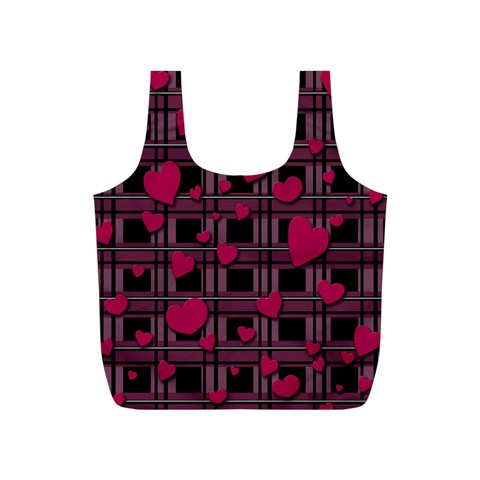 Harts pattern Full Print Recycle Bags (S)  from ArtsNow.com Front
