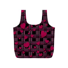 Harts pattern Full Print Recycle Bags (S)  from ArtsNow.com Front