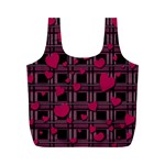 Harts pattern Full Print Recycle Bags (M) 