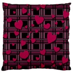 Harts pattern Large Flano Cushion Case (One Side)