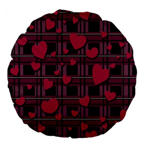 Harts pattern Large 18  Premium Flano Round Cushions from ArtsNow.com Front