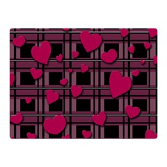 Harts pattern Double Sided Flano Blanket (Mini)  from ArtsNow.com 35 x27  Blanket Back