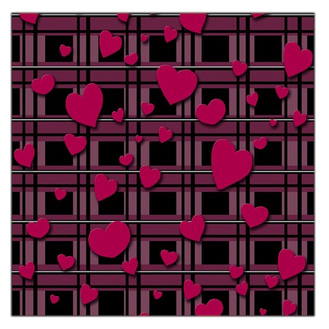Harts pattern Large Satin Scarf (Square) from ArtsNow.com Front