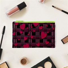 Harts pattern Cosmetic Bag (XS) from ArtsNow.com Front