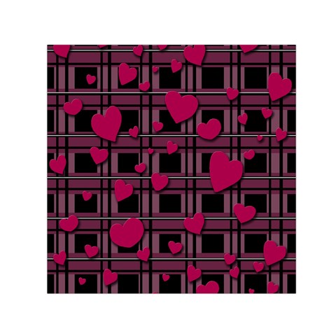 Harts pattern Small Satin Scarf (Square) from ArtsNow.com Front