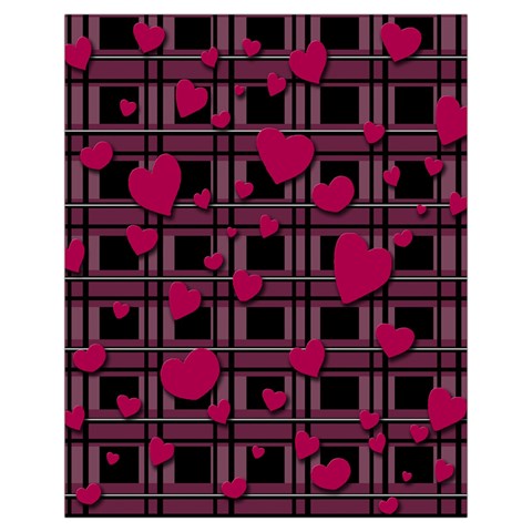 Harts pattern Drawstring Pouches (Extra Large) from ArtsNow.com Front