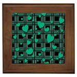 Green love Framed Tiles