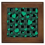 Green love Framed Tiles