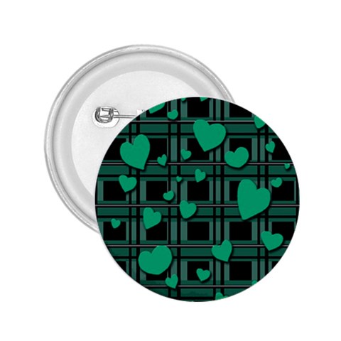 Green love 2.25  Buttons from ArtsNow.com Front