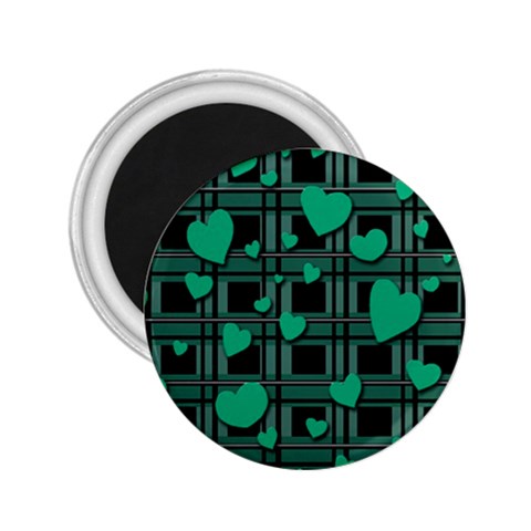 Green love 2.25  Magnets from ArtsNow.com Front