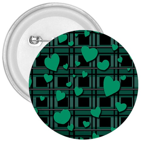 Green love 3  Buttons from ArtsNow.com Front