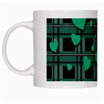 Green love White Mugs